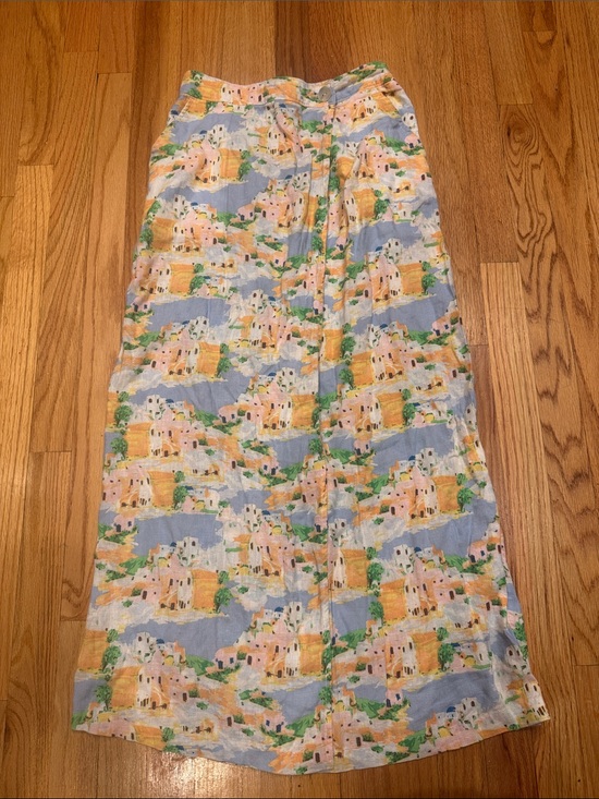 Cynthia Rowley Dresses & Skirts - Cynthia Rowley Mediterranean linen wrap maxi skirt
